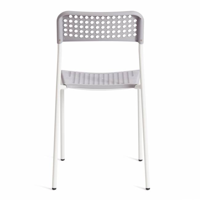 Стул Адде/Adde (мод.C-049)/1 шт. в упаковке металл/пластик, серый/белый, 39х49х78см серый, белый металл/пластик