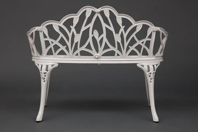 Скамья Secret De Maison Strauss (Штраус) алюминиевый сплав, 99хх56х76см, butter white белый алюминиевый сплав Скамья Secret De Maison Strauss (Штраус) алюминиевый сплав, 99хх56х76см, butter white белый алюминиевый сплав