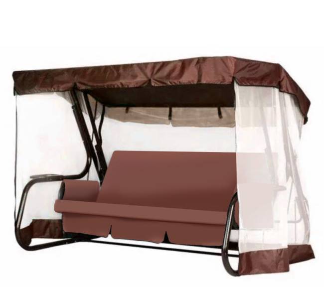 Садовые качели ТОРНАДО LUX шоколад Садовые качели ТОРНАДО LUX шоколад