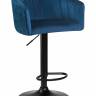 Стул барный DOBRIN DARCY BLACK, синий велюр (1922-20)