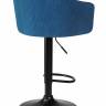 Стул барный DOBRIN DARCY BLACK, синий велюр (1922-20)