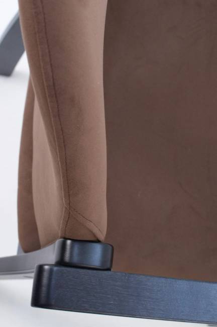 Стул-кресло Джуно 2.0 чёрный/коричневый