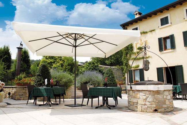 Зонт профессиональный телескопический 4х4 м Leonardo Telescopic антрацит, слоновая кость 4000х4000 мм Зонт профессиональный телескопический 4х4 м Leonardo Telescopic антрацит, слоновая кость 4000х4000 мм