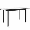 Стол DikLine LK110 Керамика Белый мрамор/подстолье черное/опоры черные Стол DikLine LK110 Керамика Белый мрамор/подстолье черное/опоры черные