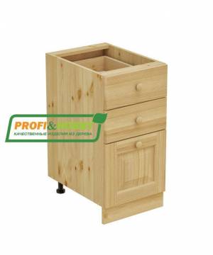 Тумба 3 ящика 400 х 560 х 720 сосна, без покраски Тумба 3 ящика 400 х 560 х 720 сосна, без покраски