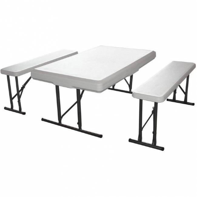 Набор: стол складной и 2 складные скамьи В113