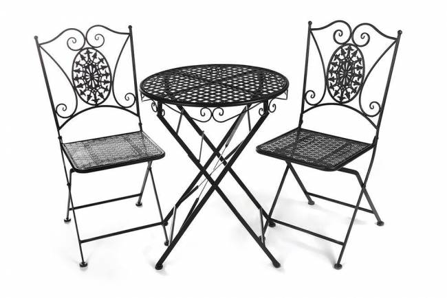 Стол Secret de Maison Патио/Patio стальной сплав, Д60х70см, черный черный стальной сплав