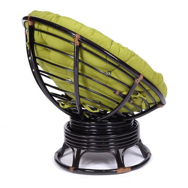 Кресло-качалка PAPASAN/ПАПАСАН w 23/01 B /с подушкой/ 115х78х104 см, Antique brown (античный черно-коричневый), флок Олива, 23 Antique brown (античный черно-коричневый) Кресло-качалка PAPASAN/ПАПАСАН w 23/01 B /с подушкой/ 115х78х104 см, Antique brown (античный черно-коричневый), флок Олива, 23 Antique brown (античный черно-коричневый)