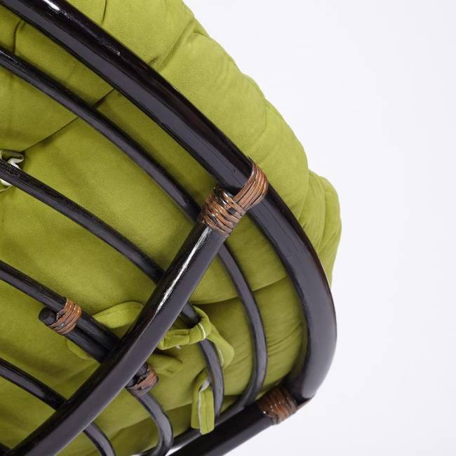 Кресло-качалка PAPASAN/ПАПАСАН w 23/01 B /с подушкой/ 115х78х104 см, Antique brown (античный черно-коричневый), флок Олива, 23 Antique brown (античный черно-коричневый) Кресло-качалка PAPASAN/ПАПАСАН w 23/01 B /с подушкой/ 115х78х104 см, Antique brown (античный черно-коричневый), флок Олива, 23 Antique brown (античный черно-коричневый)