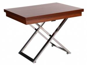 Стол-трансформер Левмар Cross D44/S79 миланский орех/ опоры нерж.сталь