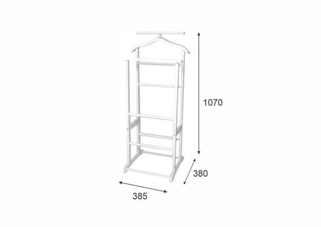 Вешалка костюмная В 9Н белый