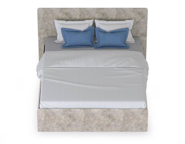 Кровать 1600 Амели 11.31 цвет шёлковый камень/бетон чикаго беж