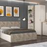 Кровать 1600 Амели 11.31 цвет шёлковый камень/бетон чикаго беж