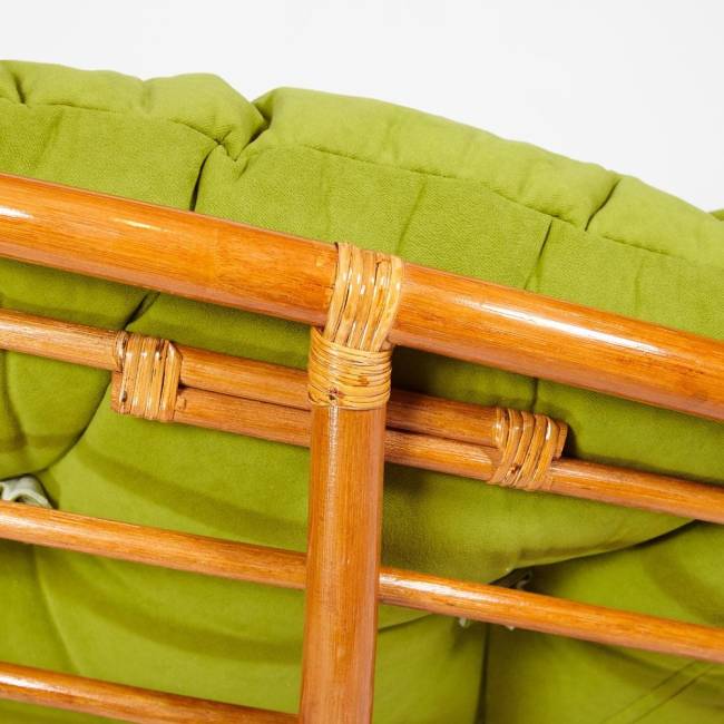 Кресло-качалка PAPASAN/ПАПАСАН w 23/01 B /с подушкой/ 115х78х104 см, Cognac (коньяк), флок Олива, 23 Cognac (коньяк) Кресло-качалка PAPASAN/ПАПАСАН w 23/01 B /с подушкой/ 115х78х104 см, Cognac (коньяк), флок Олива, 23 Cognac (коньяк)