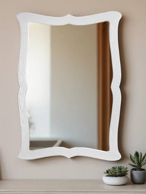 Зеркало навесное Берже 23 белый ясень 97 см х 67 см