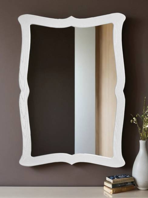 Зеркало навесное Берже 23 белый ясень 97 см х 67 см
