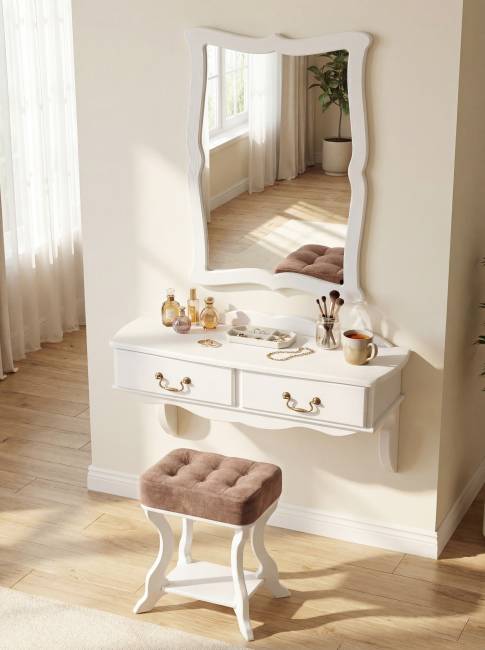 Зеркало навесное Берже 23 белый ясень 97 см х 67 см