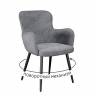 Стул DikLine 503 поворотный SB6 св.сер, ножки черные Стул DikLine 503 поворотный SB6 св.сер, ножки черные