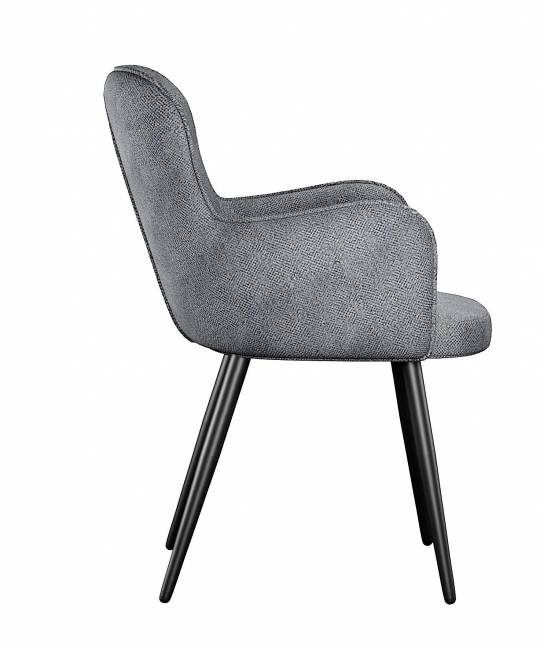 Стул DikLine 503 поворотный SB6 св.сер, ножки черные Стул DikLine 503 поворотный SB6 св.сер, ножки черные