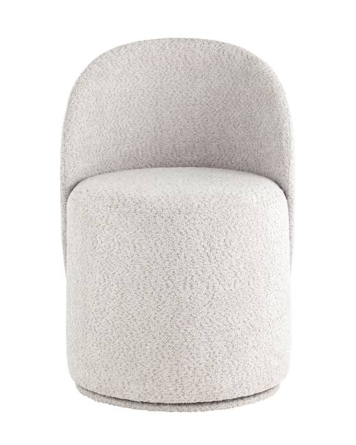 Пуф Loreen вращающийся букле светло-серый