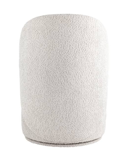 Пуф Loreen вращающийся букле светло-серый