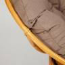 Кресло-качалка PAPASAN/ПАПАСАН w 23/01 B /с подушкой/ 115х78х104 см, Honey (мед), экошерсть Коричневый, 1811-5 Honey (мед)