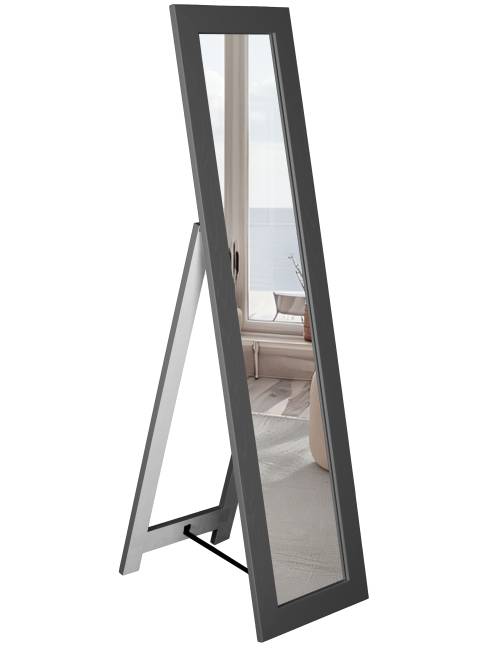 Зеркало напольное BeautyStyle 8 серый графит 138 см х 35 см