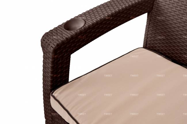 Мебель Tweet Диван 3-х местный, венге