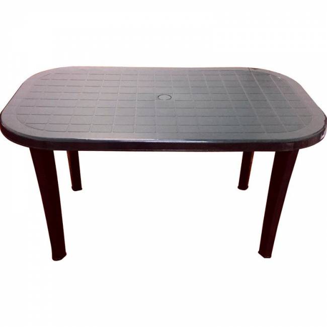 Стол пластиковый овальный шоколад Стол пластиковый овальный шоколад