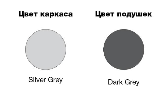 Комплект пластиковой мебели Mykonos XL серебристый, темно-серый