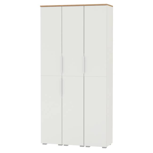 Набор из трёх шкаф-пеналов Октава цвет белый шагрень/дуб крафт золотой