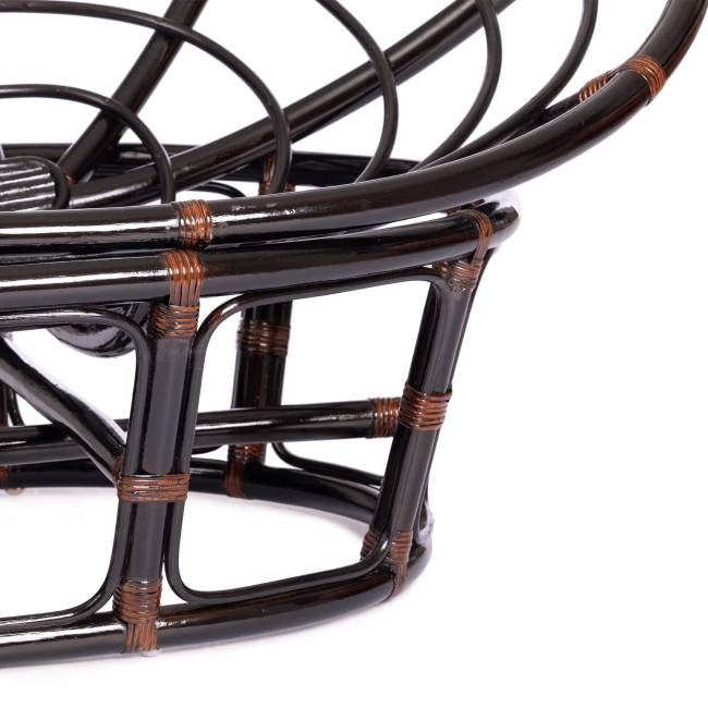 Диван Мамасан/Mamasan (23/02 W) /с подушкой/ 169х102х80см, античный черно-коричневый, матрац 182х119см, рогожка, меланж Antique brown (античный черно-коричневый)