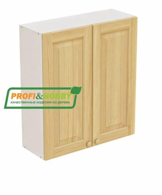 Шкаф навесной 2 двери 800х340х960 + фасад сосна без покраски Шкаф навесной 2 двери 800х340х960 + фасад сосна без покраски
