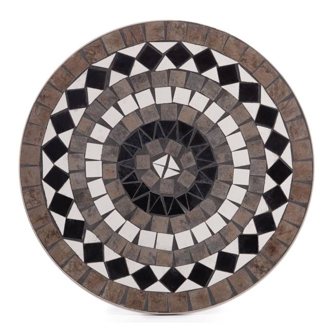 Стол Secret de Maison Ромео/Romeo металл, 60х72см, белый/плитка "калейдоскоп" белый/плитка "калейдоскоп" металл Стол Secret de Maison Ромео/Romeo металл, 60х72см, белый/плитка "калейдоскоп" белый/плитка "калейдоскоп" металл