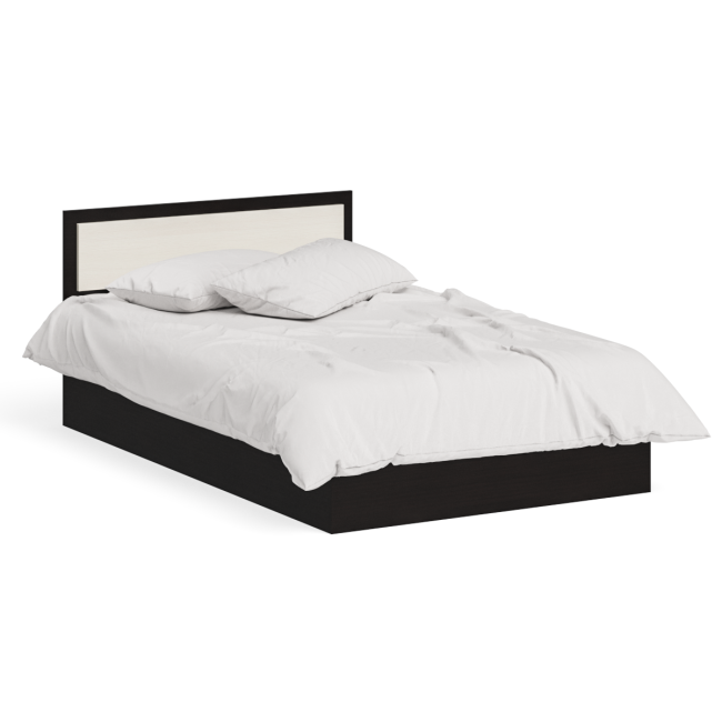 Кровать 1200 с тумбой Фиеста цвет венге/дуб лоредо