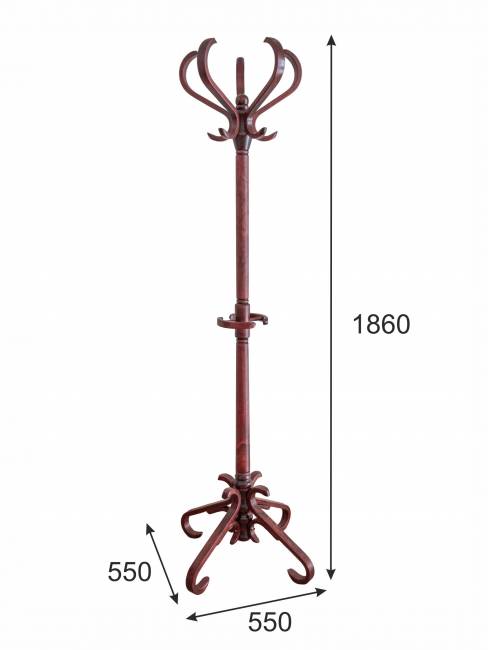 Вешалка напольная В 10Н махагон Вешалка напольная В 10Н махагон