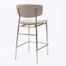 Дизайнерский полубарный стул Marko латте, основание хром Дизайнерский полубарный стул Marko латте, основание хром