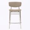 Дизайнерский полубарный стул Marko латте, основание хром Дизайнерский полубарный стул Marko латте, основание хром