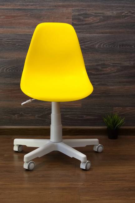 Кресло компьютерное Смузи белый/горчичный Кресло компьютерное Смузи белый/горчичный