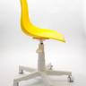 Кресло компьютерное Смузи белый/горчичный Кресло компьютерное Смузи белый/горчичный
