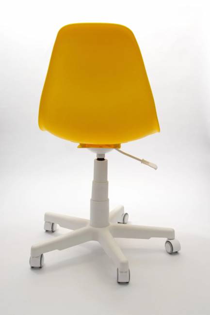 Кресло компьютерное Смузи белый/горчичный Кресло компьютерное Смузи белый/горчичный
