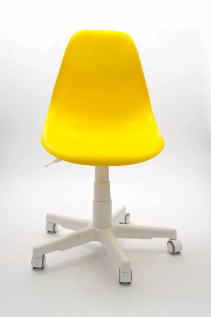 Кресло компьютерное Смузи белый/горчичный Кресло компьютерное Смузи белый/горчичный