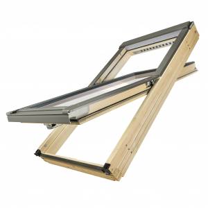 Деревянное мансардное окно FTP-V U5 THERMO со среднеповоротным открыванием Деревянное мансардное окно FTP-V U5 THERMO со среднеповоротным открыванием
