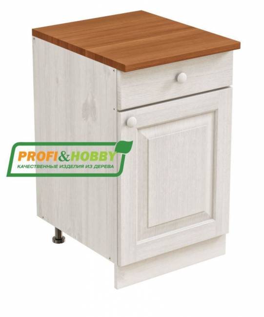 Тумба 1 дверь, 1 ящик 500 х 560 х 720 сосна, без покраски Тумба 1 дверь, 1 ящик 500 х 560 х 720 сосна, без покраски