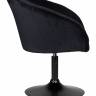 Кресло дизайнерское DOBRIN EDISON BLACK, черный велюр (1922-21)
