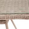 "Латте" плетеный стол из искусственного ротанга 160х90см, цвет бежевый "Латте" плетеный стол из искусственного ротанга 160х90см, цвет бежевый