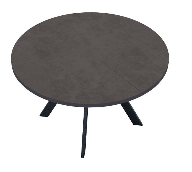 Стол DikLine RD120 хромикс бронза/ опоры черные Стол DikLine RD120 хромикс бронза/ опоры черные