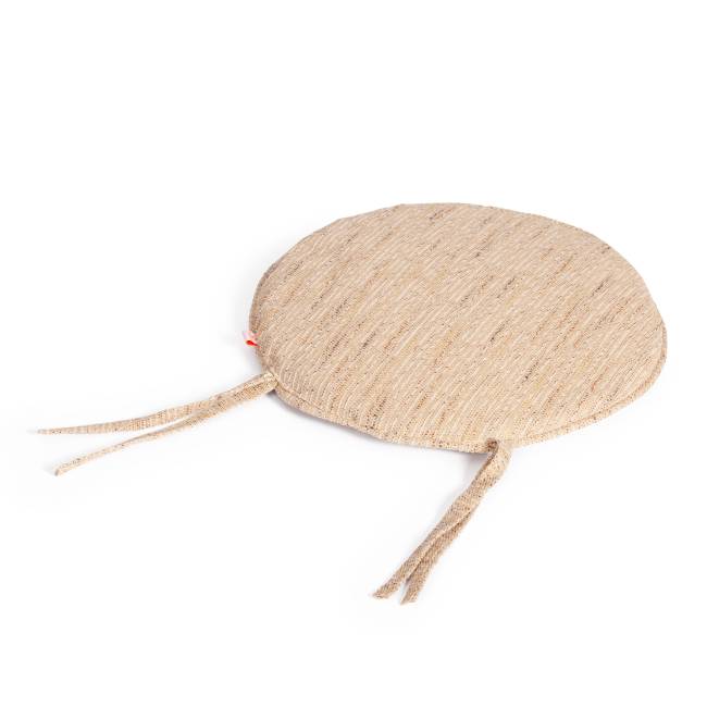 ТЕРРАСНЫЙ КОМПЛЕКТ "Pelangi/Пеланги" (стол со стеклом + 2 кресла)/с подушками / ротанг, кресло 65х65х77см, стол диаметр 64х61см, медовый Honey (мед) ротанг