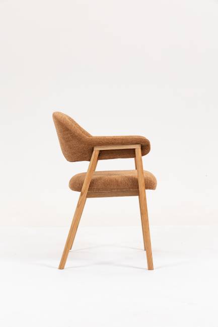 Стул обеденный Tavu с деревянными ножками терракотовый 2 шт.