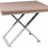 Стол-трансформер Левмар Cross G41/S79 капучино глянец/ опоры нерж.сталь Стол-трансформер Левмар Cross G41/S79 капучино глянец/ опоры нерж.сталь